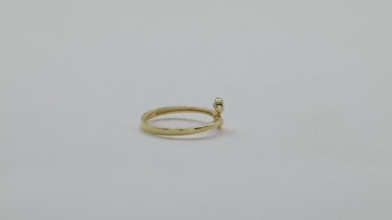 14K Golden Duck Ring, Bird Ring, 925 Cross Ring Sterling - Unique Handcrafted Jewelry, Animal Ring Silver, Ring for Women, Best Friend Gift