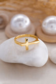 14K Golden Cross Ring / Christianity Ring / Cross Ring /Gift For Mother Day / Religious Ring/ Mini Cross Ring/ Holy Cross Ring/ Baptism Gift
