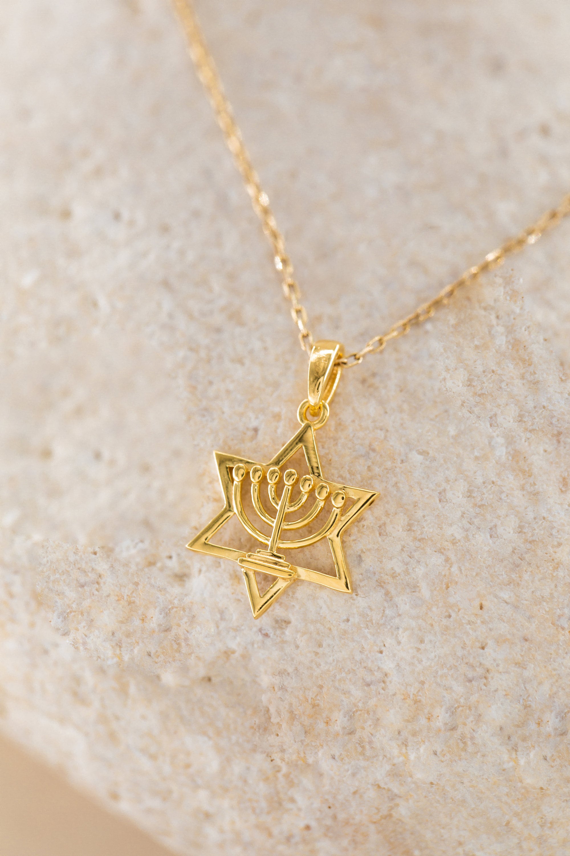 14K Star of David Necklace, Judaism's Iconic Symbol, David Necklace Geometry Necklace, Gold Judaica Jewelry, Silver Star Of David Necklace
