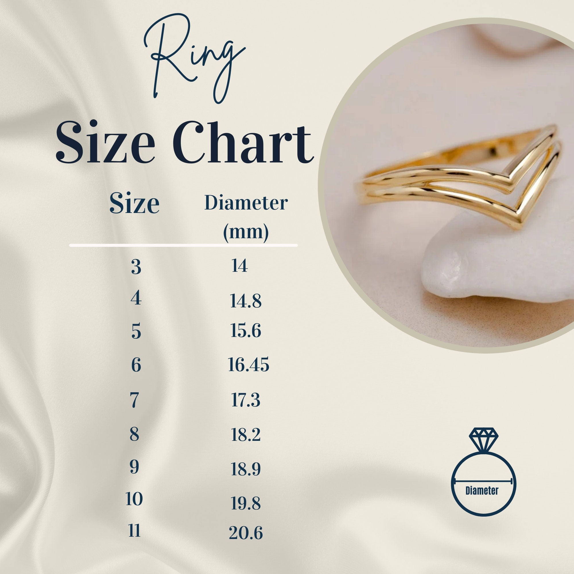 Luxury Diamond Round Ring 10K 14K 18K Minimalist Gold Ring Asymmetric Rings For Women Thin Thick Gold Rings 925 Silver Dainty Mom Ring