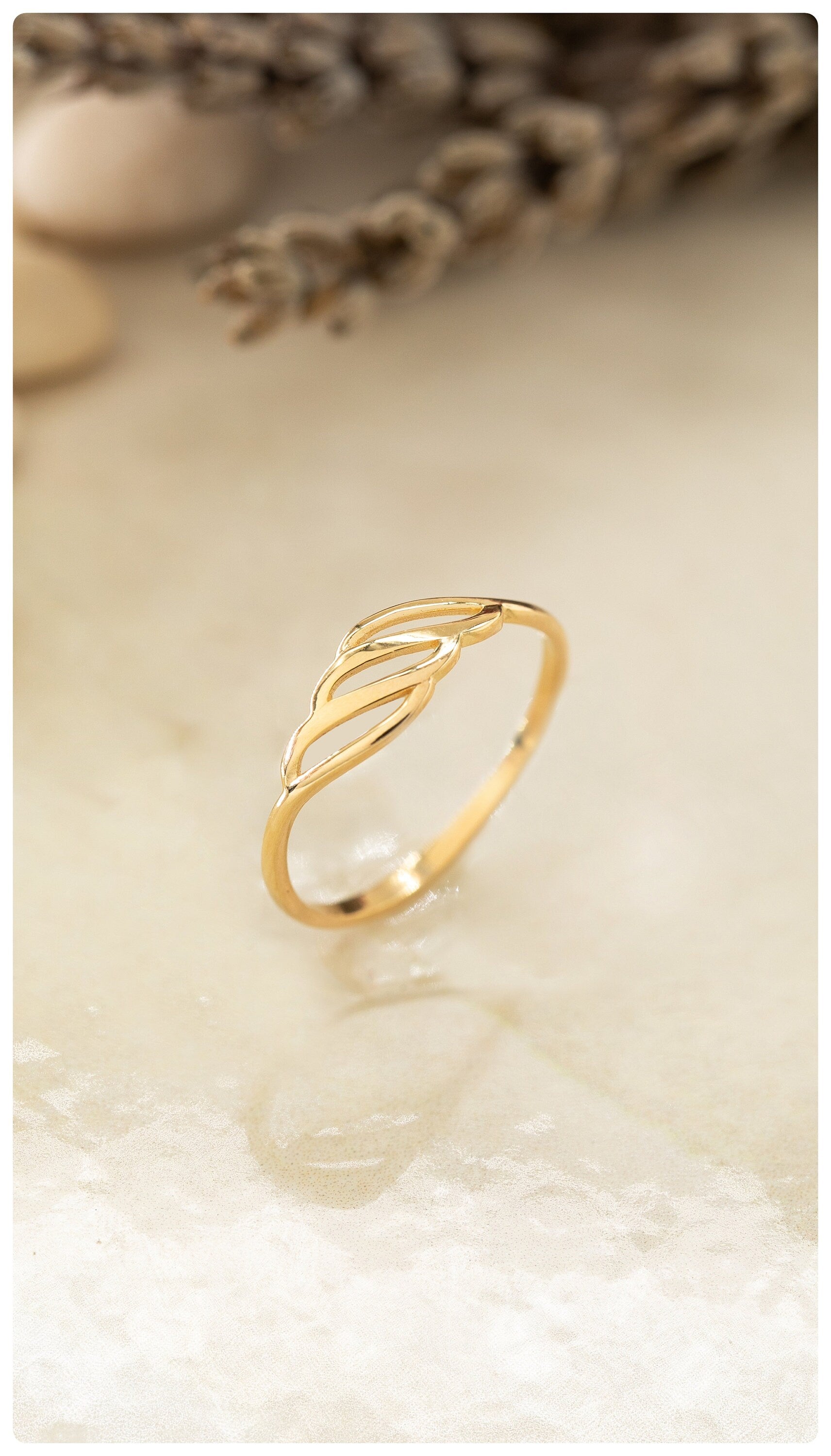 14k Solid Gold Modern Ring Design, Geometric Jewelry, Modern Statement Ring, 925 Sterling Silver Chic and Fashionable Modern Ring, Gift Idea